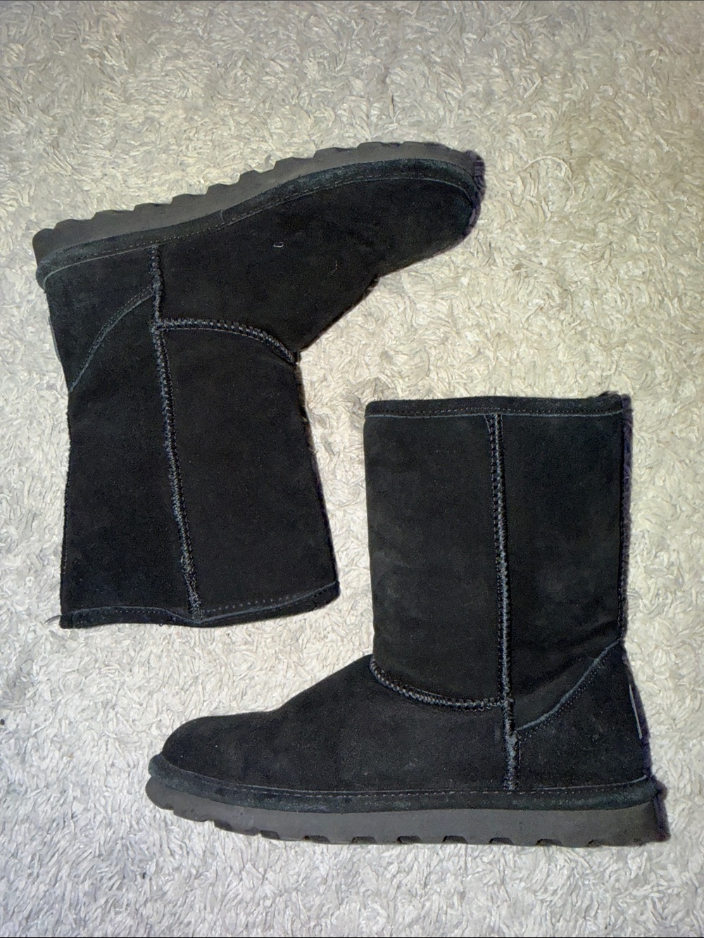 BearPaw Black Fleece-Lined Mid-Calf Winter Boots - Picture 4 of 4